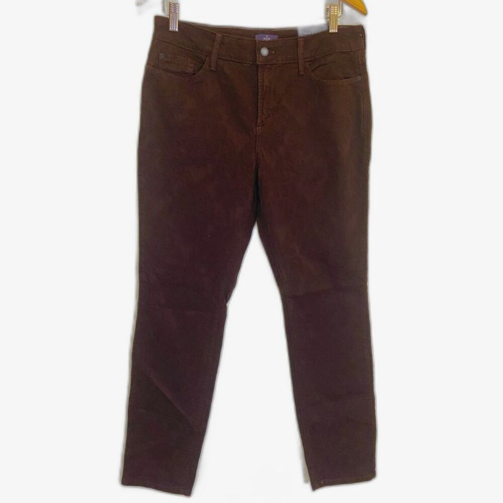 NYDJ - Maroon Burgundy Floral Texturized Legging - Women's size 12P (31) NWT
